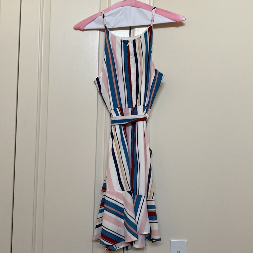 NEVER WORN Striped Mini Dress - Picture 2 of 4